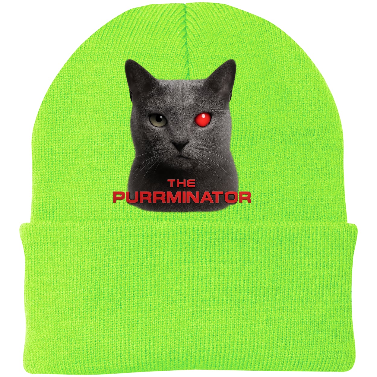CP90 Port & Company Knit Beanie - Neon Green
