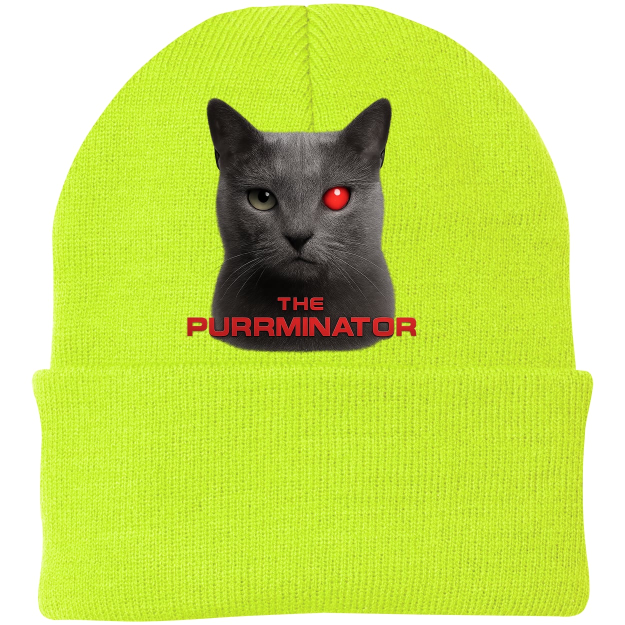 CP90 Port & Company Knit Beanie - Neon Yellow