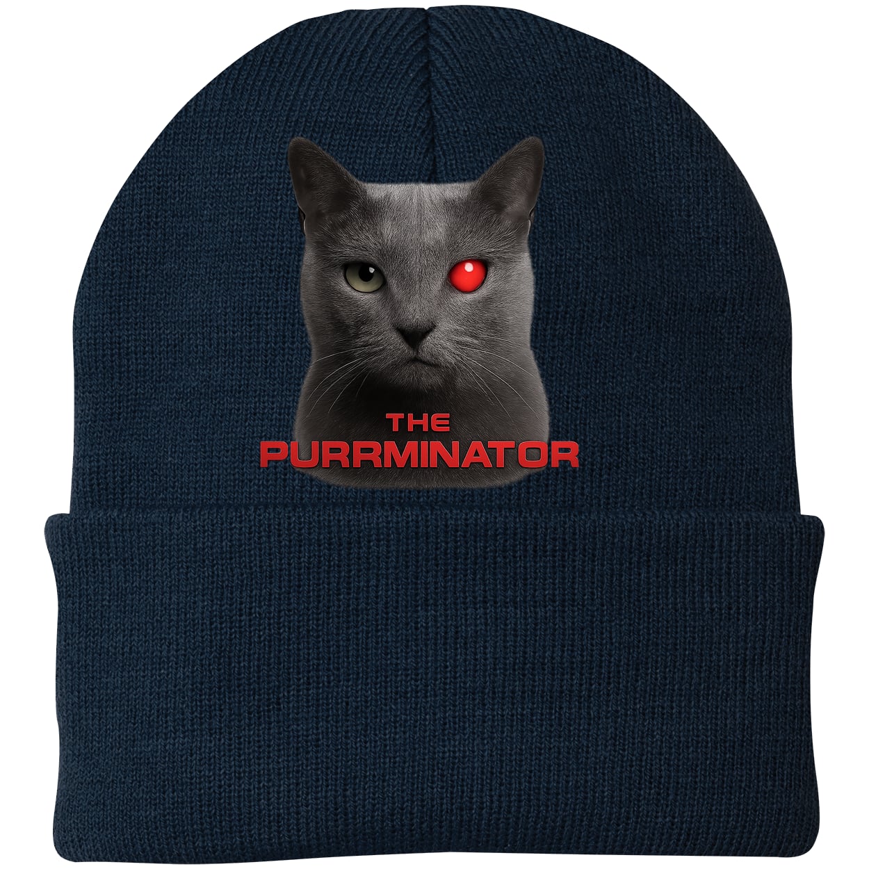 CP90 Port & Company Knit Beanie - Navy