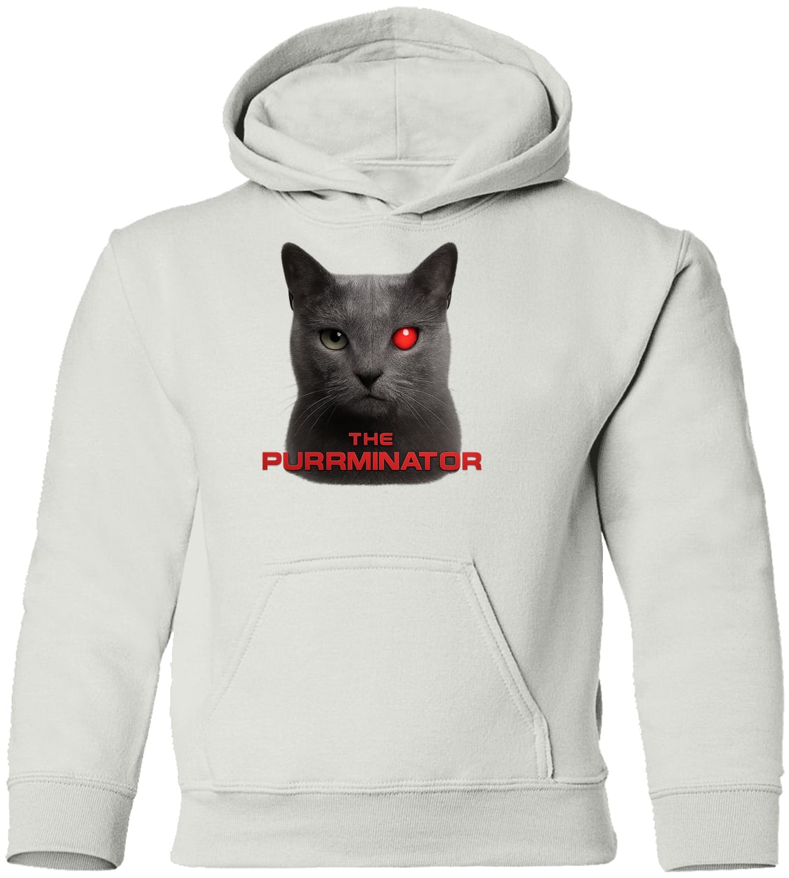 G185B Gildan Youth Pullover Hoodie - White