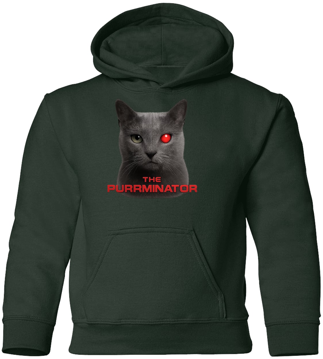 G185B Gildan Youth Pullover Hoodie - Forest Green
