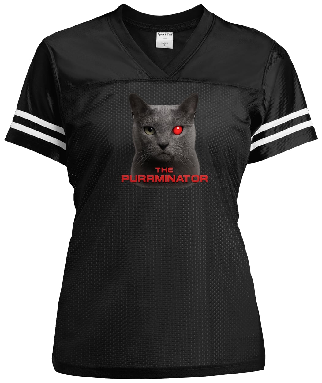 LST307 Sport-Tek Ladies' Replica Jersey - Black/White