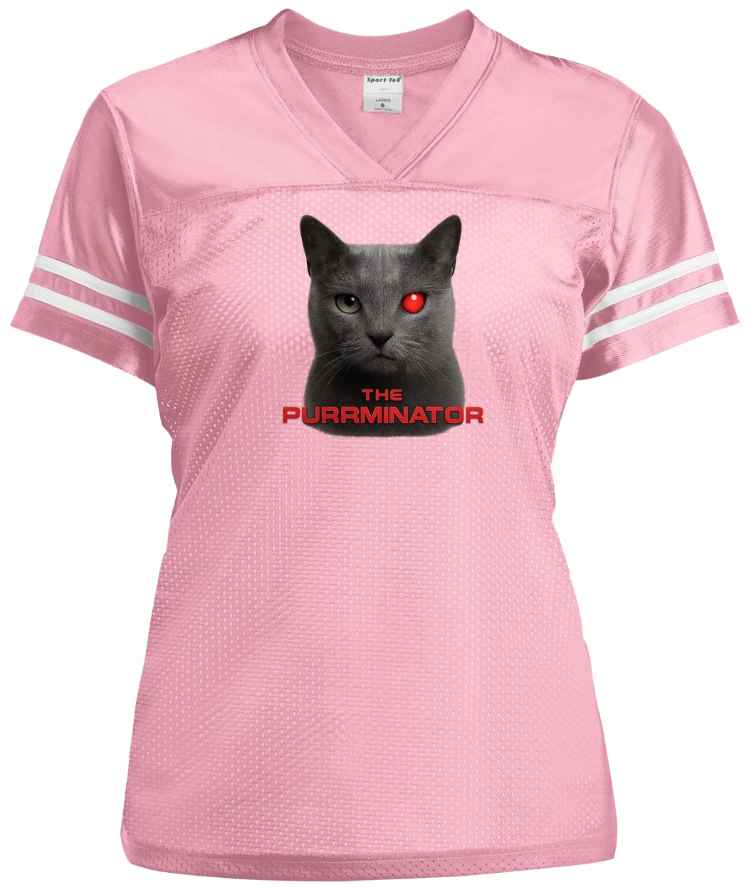 LST307 Sport-Tek Ladies' Replica Jersey - Light Pink/White