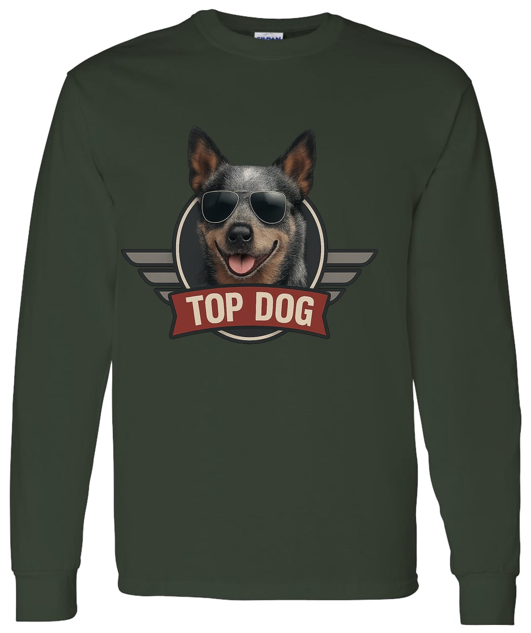 G540 LS T-Shirt 5.3 oz. - Forest Green
