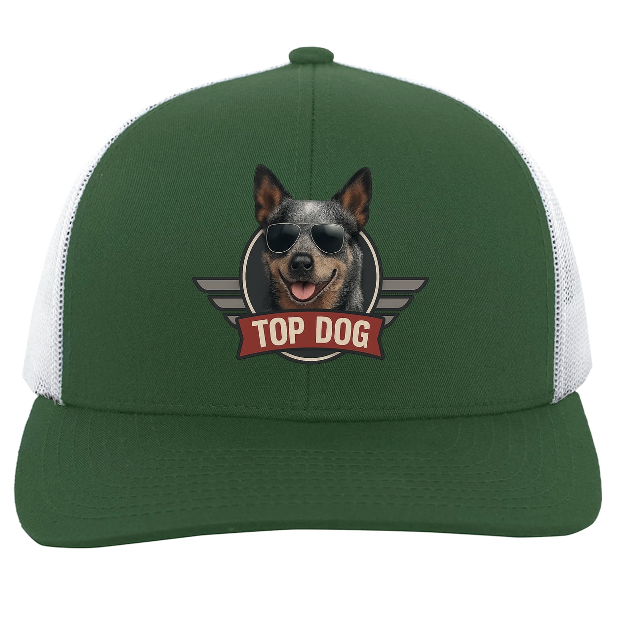 104C Trucker Snap Back - Dark Green/White