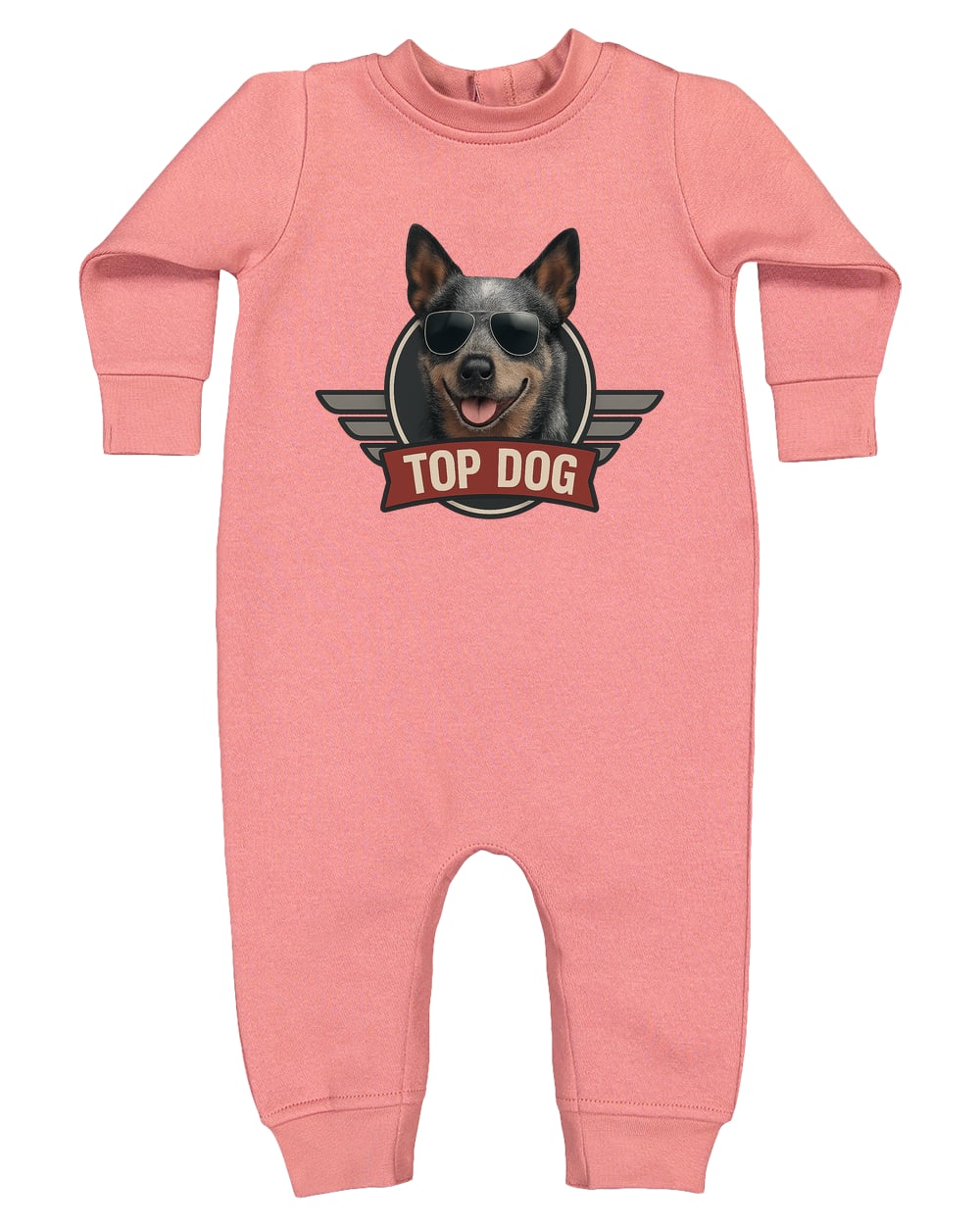 4447 Rabbit Skins Infant Fleece One-Piece Bodysuit - Mauvelous