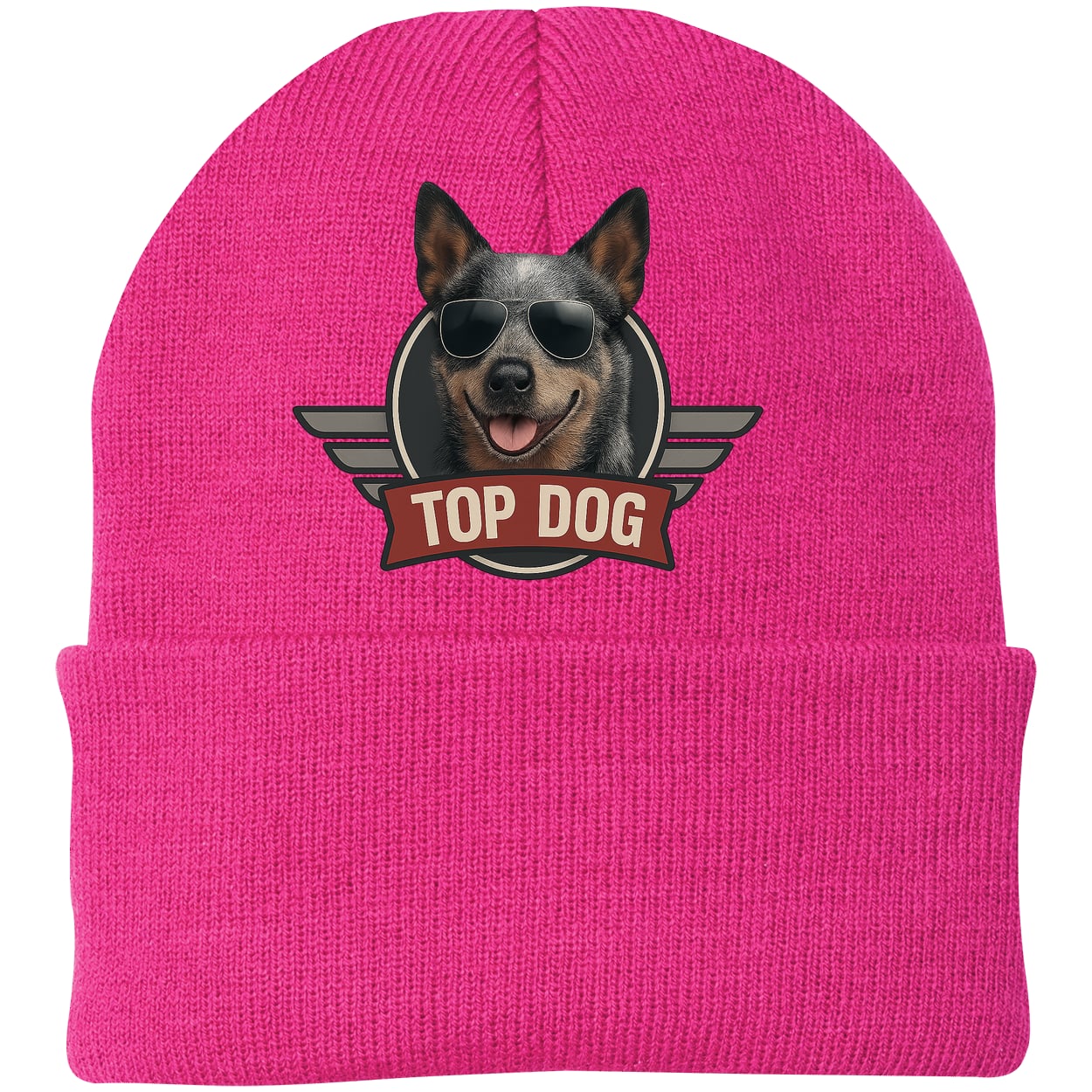CP90 Port & Company Knit Beanie - Neon Pink