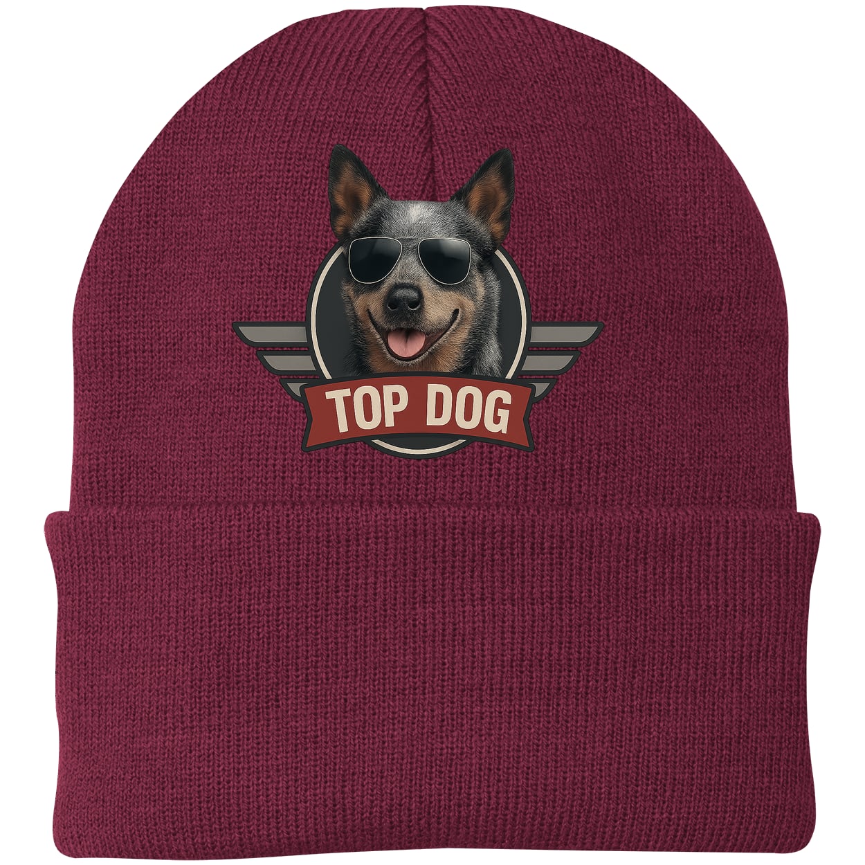 CP90 Port & Company Knit Beanie - Maroon
