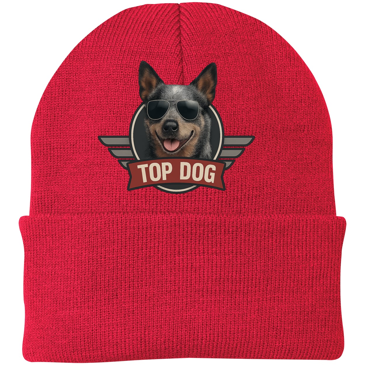 CP90 Port & Company Knit Beanie - Athletic Red