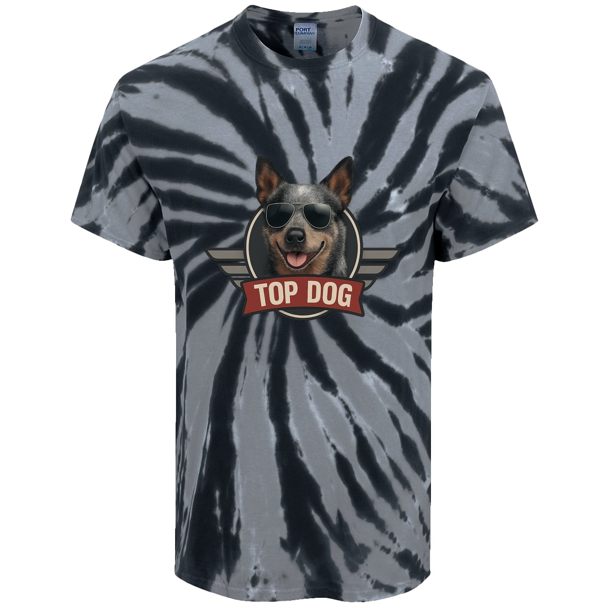 PC147 Port & Company Tie-Dye Tee - Black