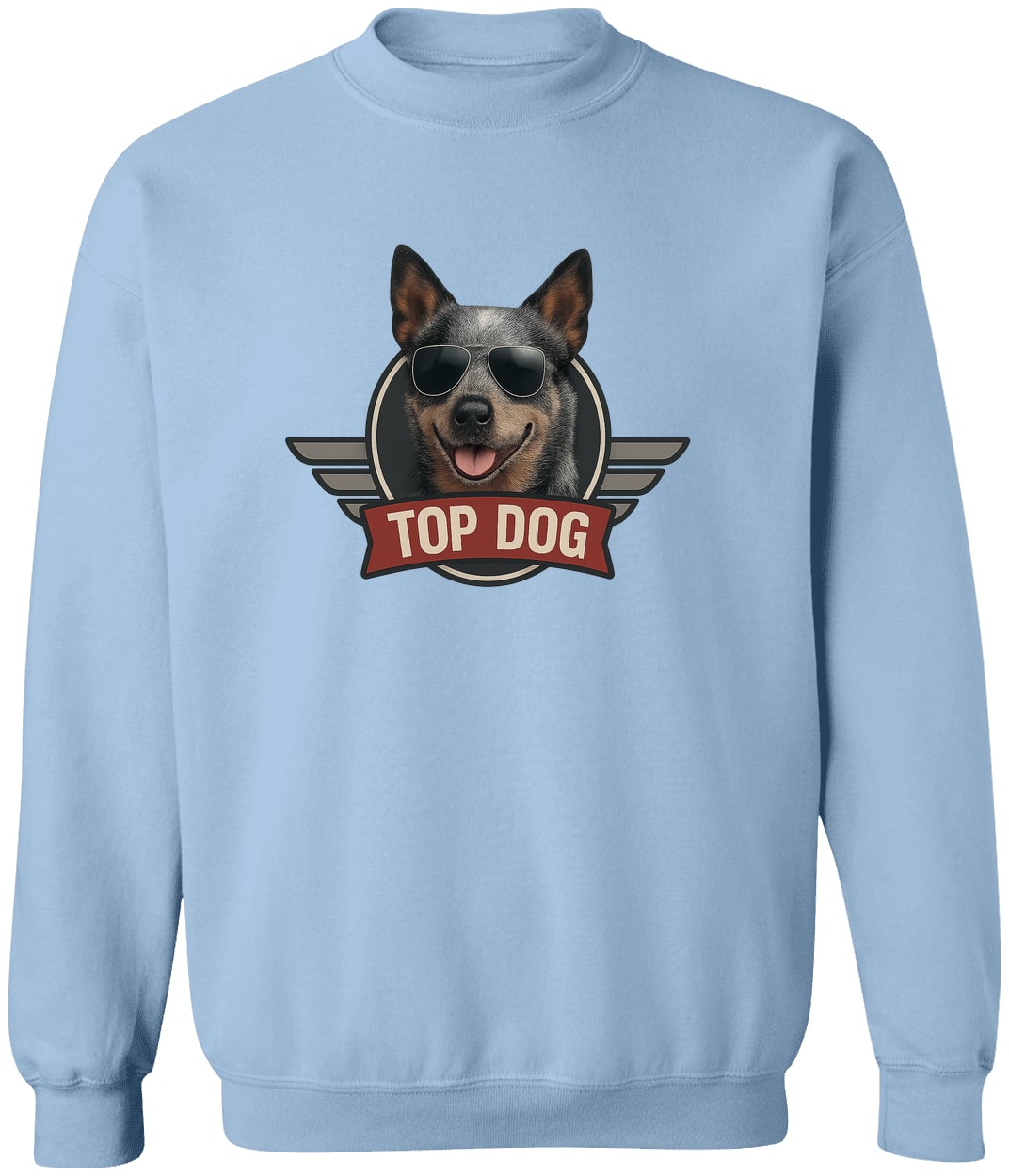 G180 Gildan Crewneck Pullover Sweatshirt - Light Blue