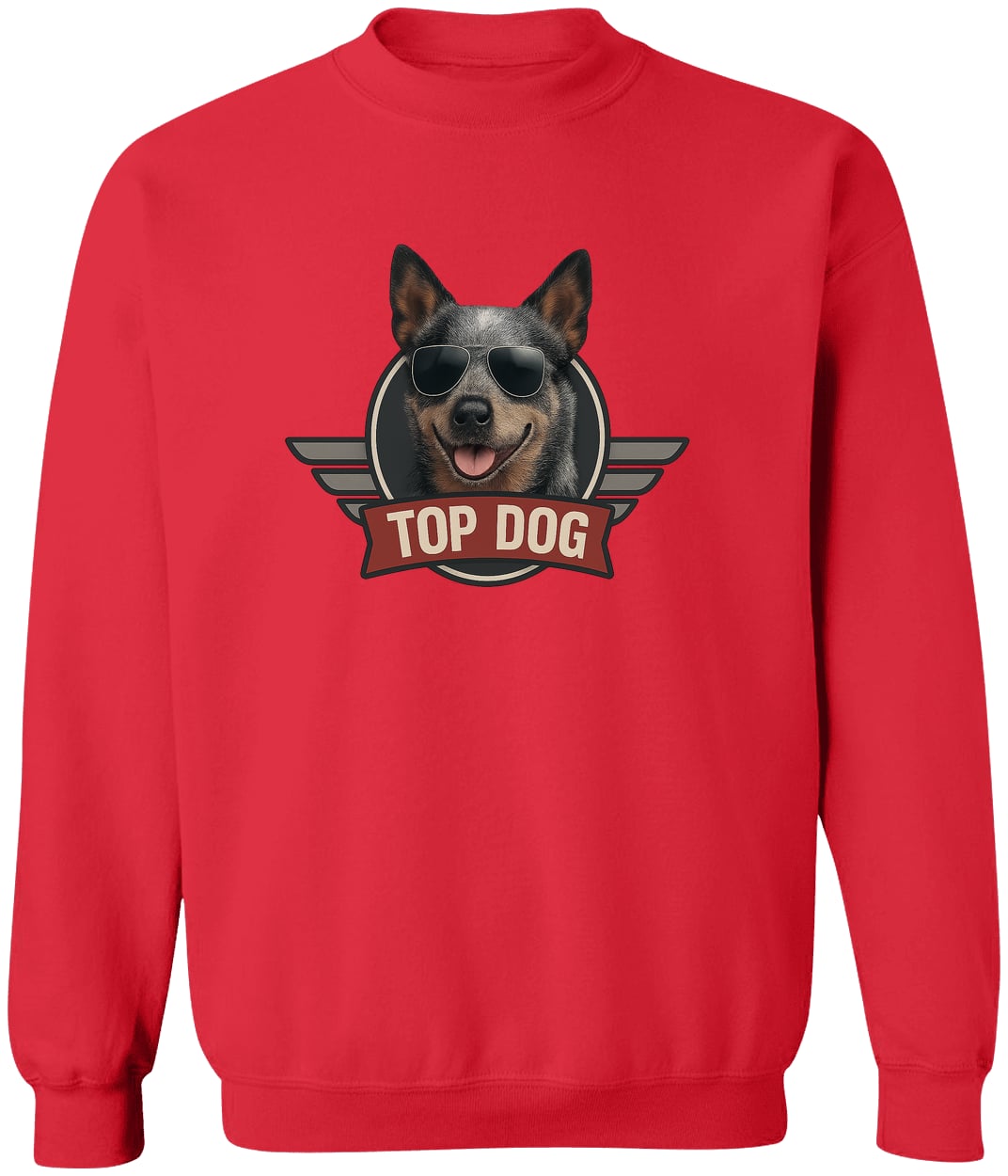 G180 Gildan Crewneck Pullover Sweatshirt - Red