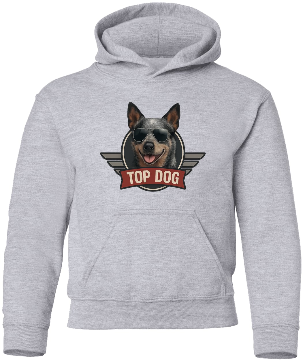 G185B Gildan Youth Pullover Hoodie - Sport Grey