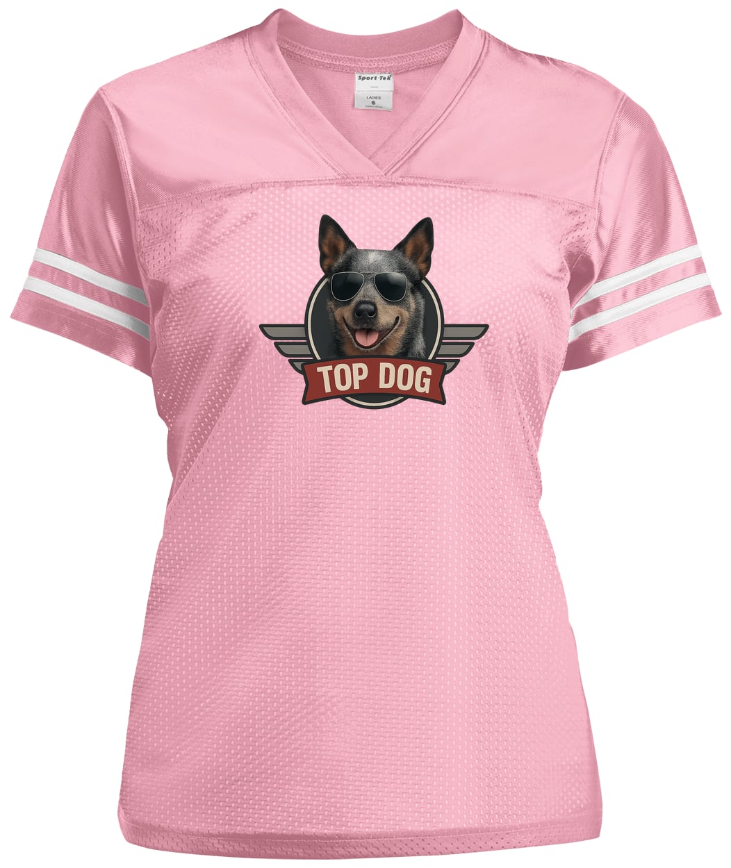 LST307 Sport-Tek Ladies' Replica Jersey - Light Pink/White