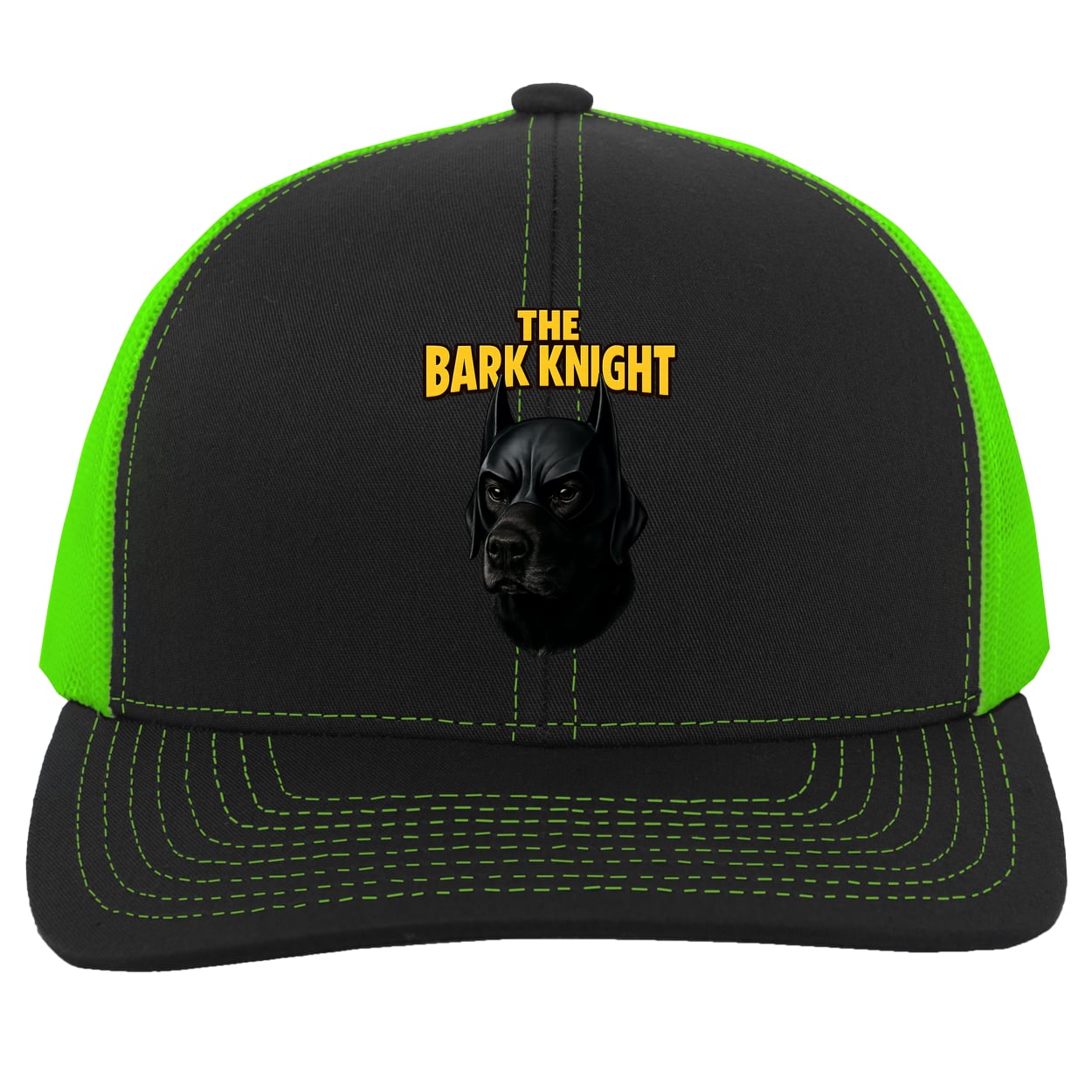104C Trucker Snap Back - Black/Neon Green