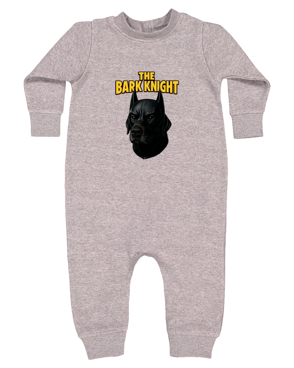4447 Rabbit Skins Infant Fleece One-Piece Bodysuit - Heather Grey