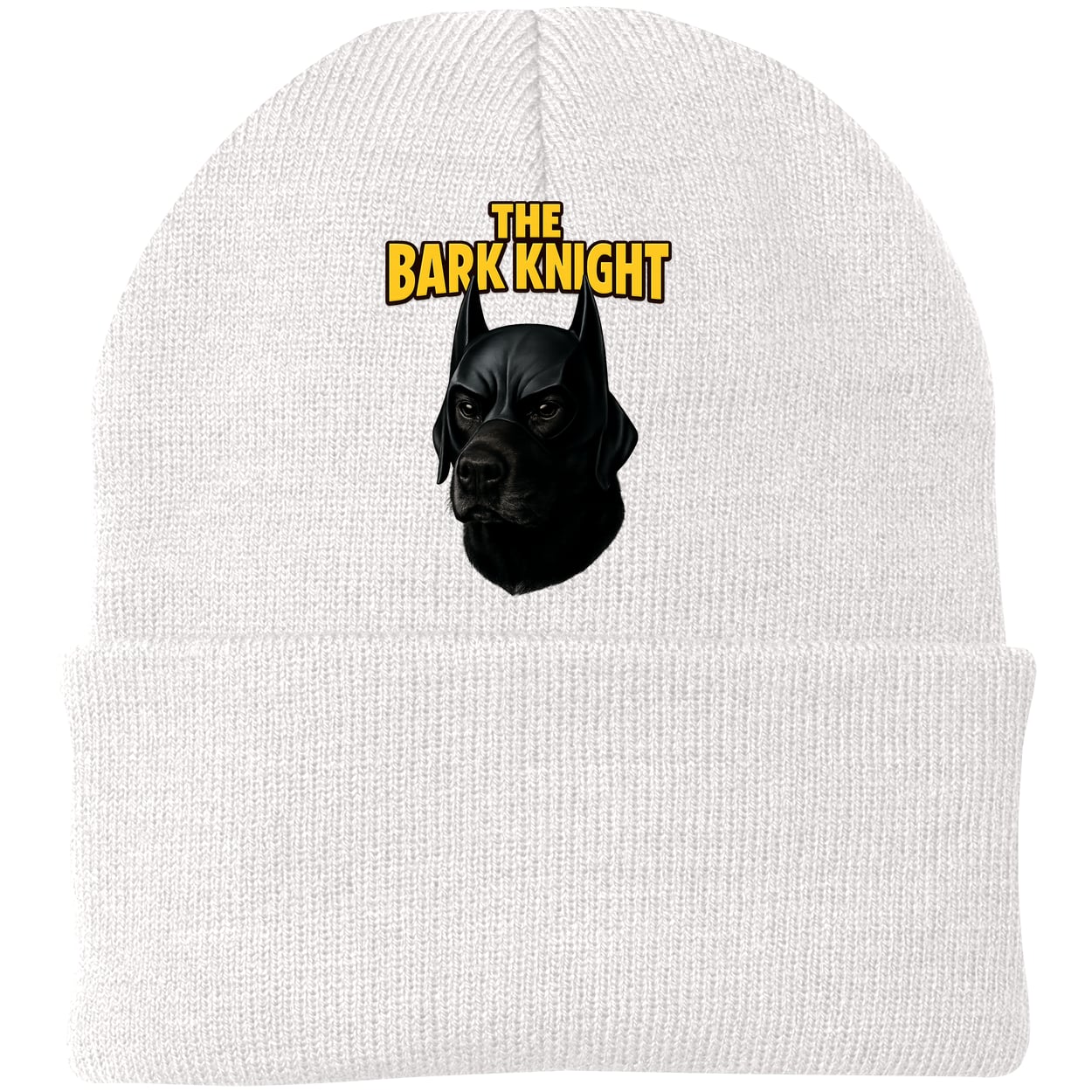 CP90 Port & Company Knit Beanie - White