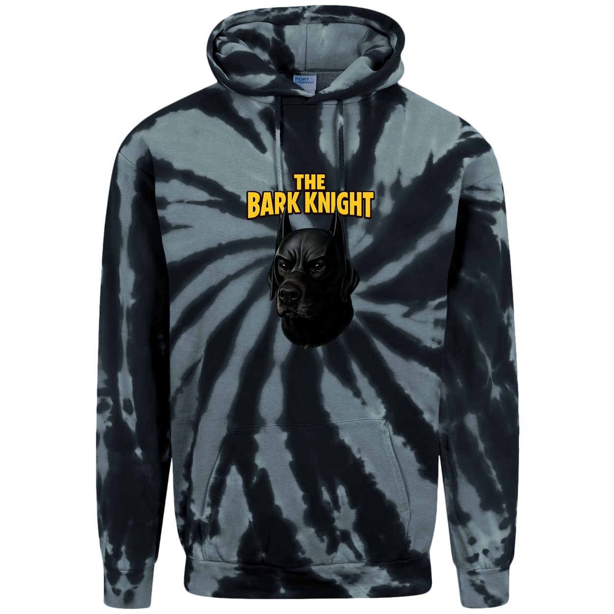 PC146 Port & Company Adult Tie-Dye Pullover Hoodie - Black