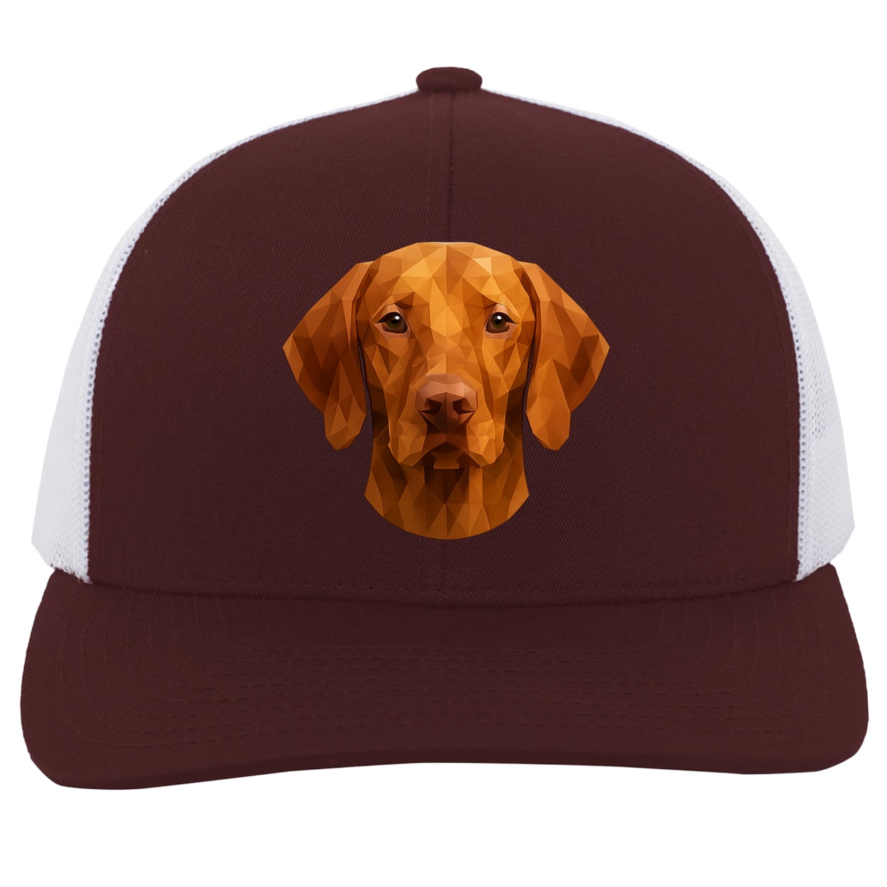 104C Trucker Snap Back - Maroon/White