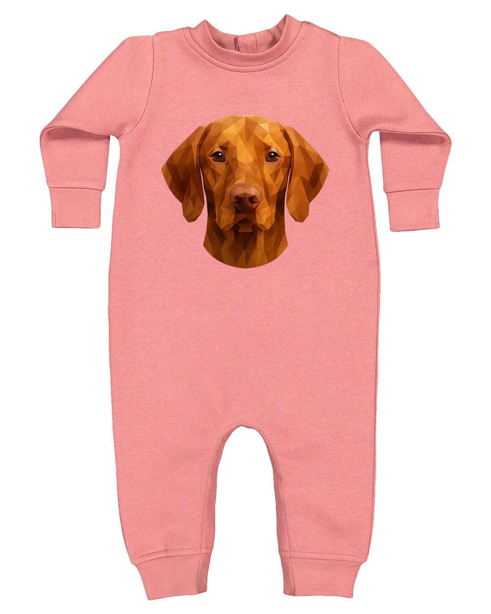4447 Rabbit Skins Infant Fleece One-Piece Bodysuit - Mauvelous