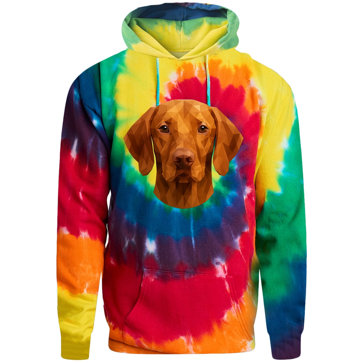 PC146 Port & Company Adult Tie-Dye Pullover Hoodie - Rainbow
