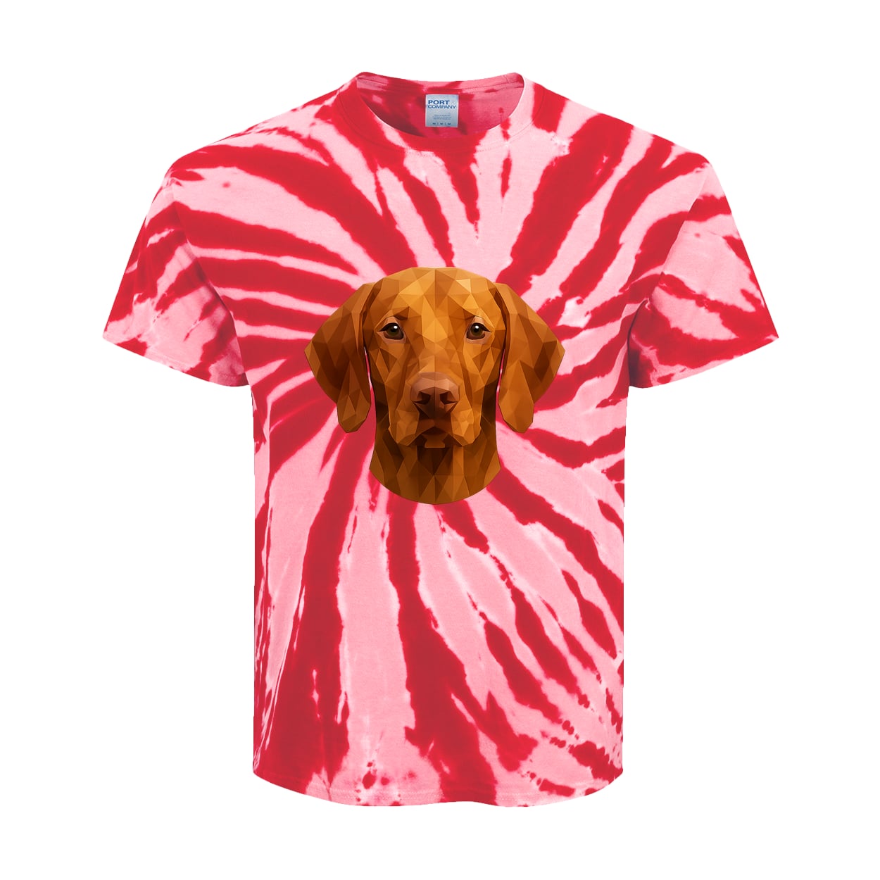 PC147Y Port & Company Kids Tie-Dye Tee - Red