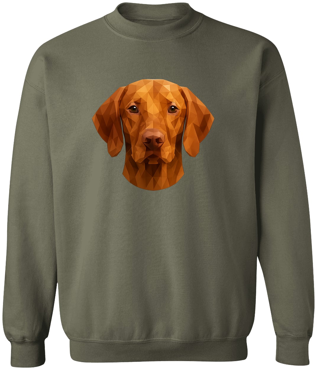 G180 Gildan Crewneck Pullover Sweatshirt - Military Green