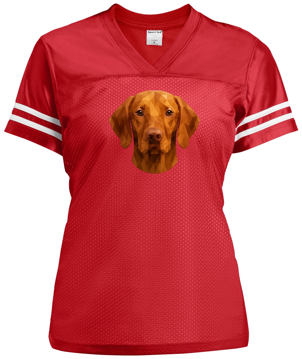 LST307 Sport-Tek Ladies' Replica Jersey - True Red/White
