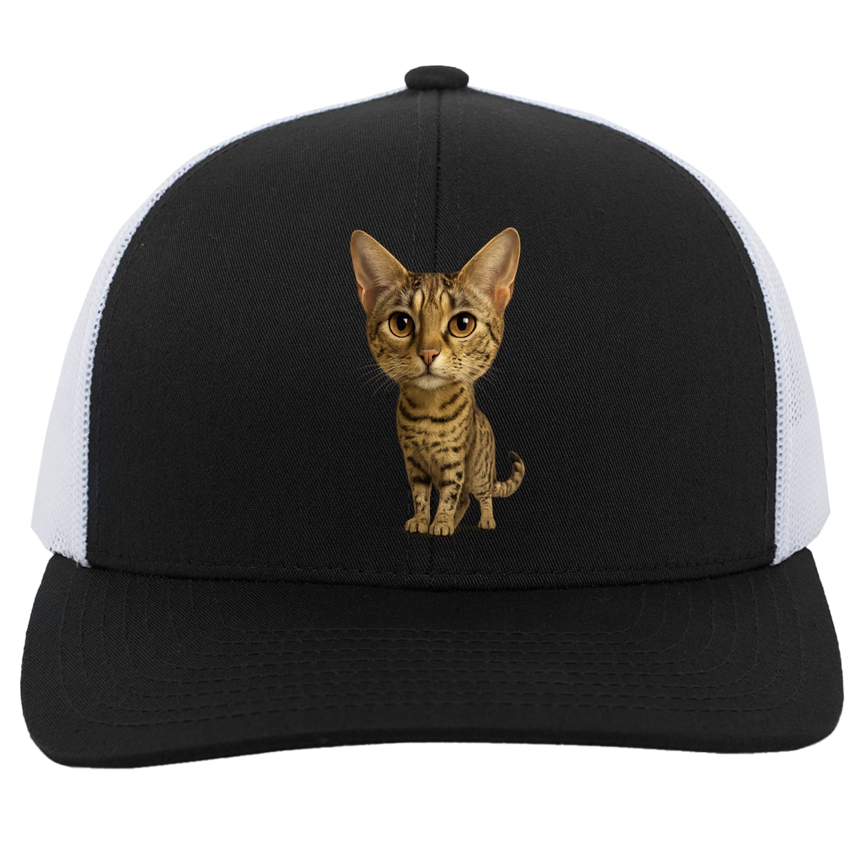 104C Trucker Snap Back - Black/White