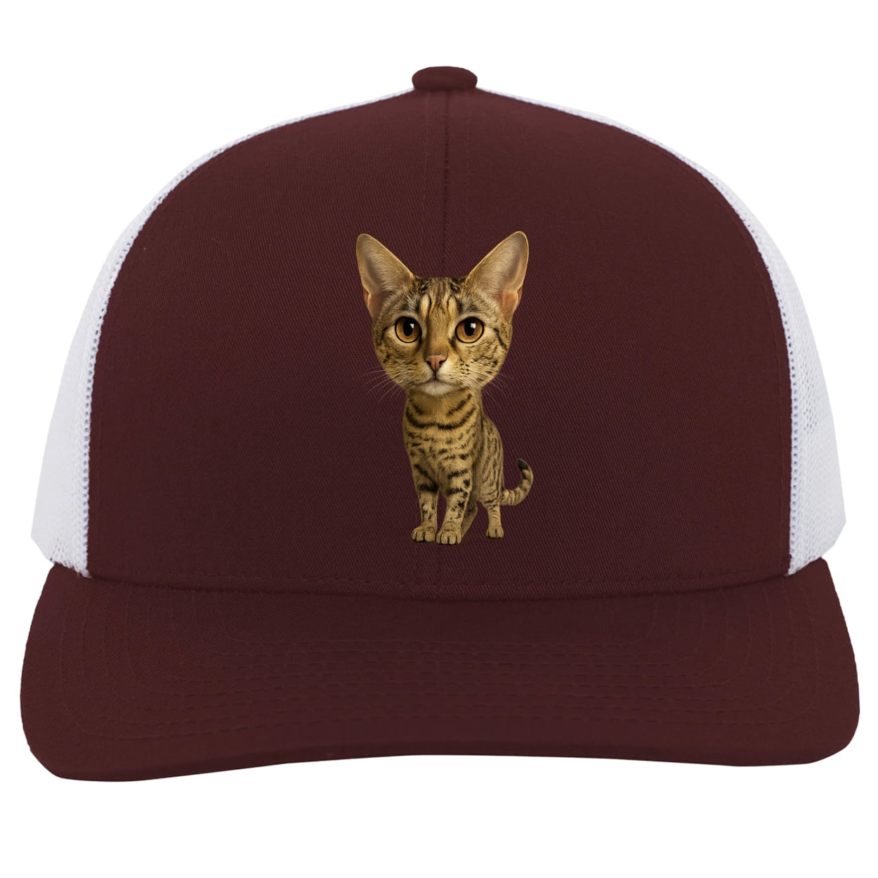 104C Trucker Snap Back - Maroon/White