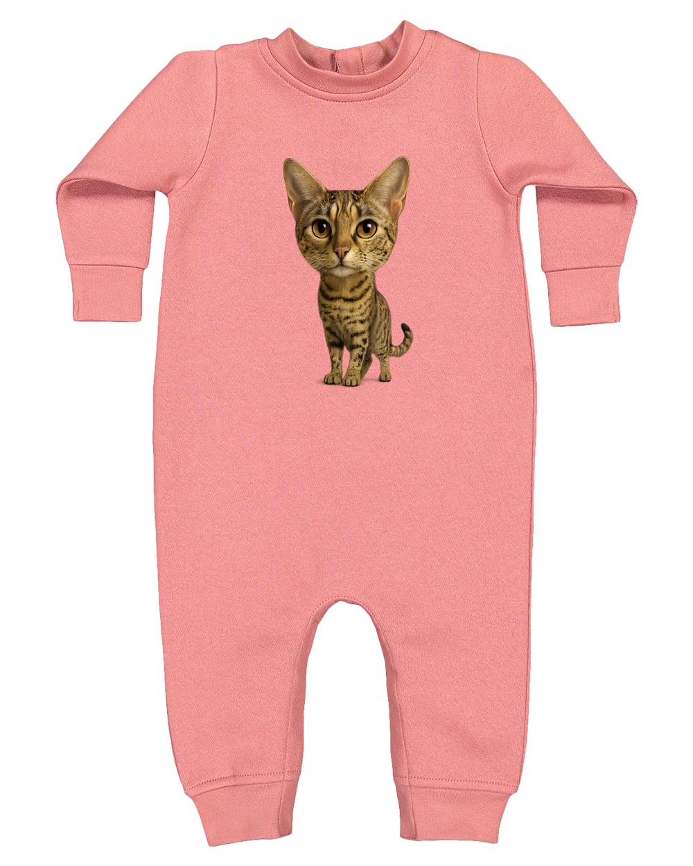 4447 Rabbit Skins Infant Fleece One-Piece Bodysuit - Mauvelous