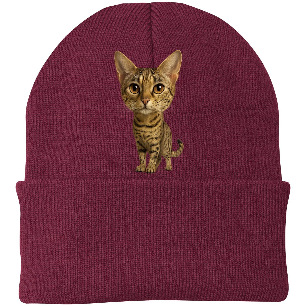 CP90 Port & Company Knit Beanie - Maroon