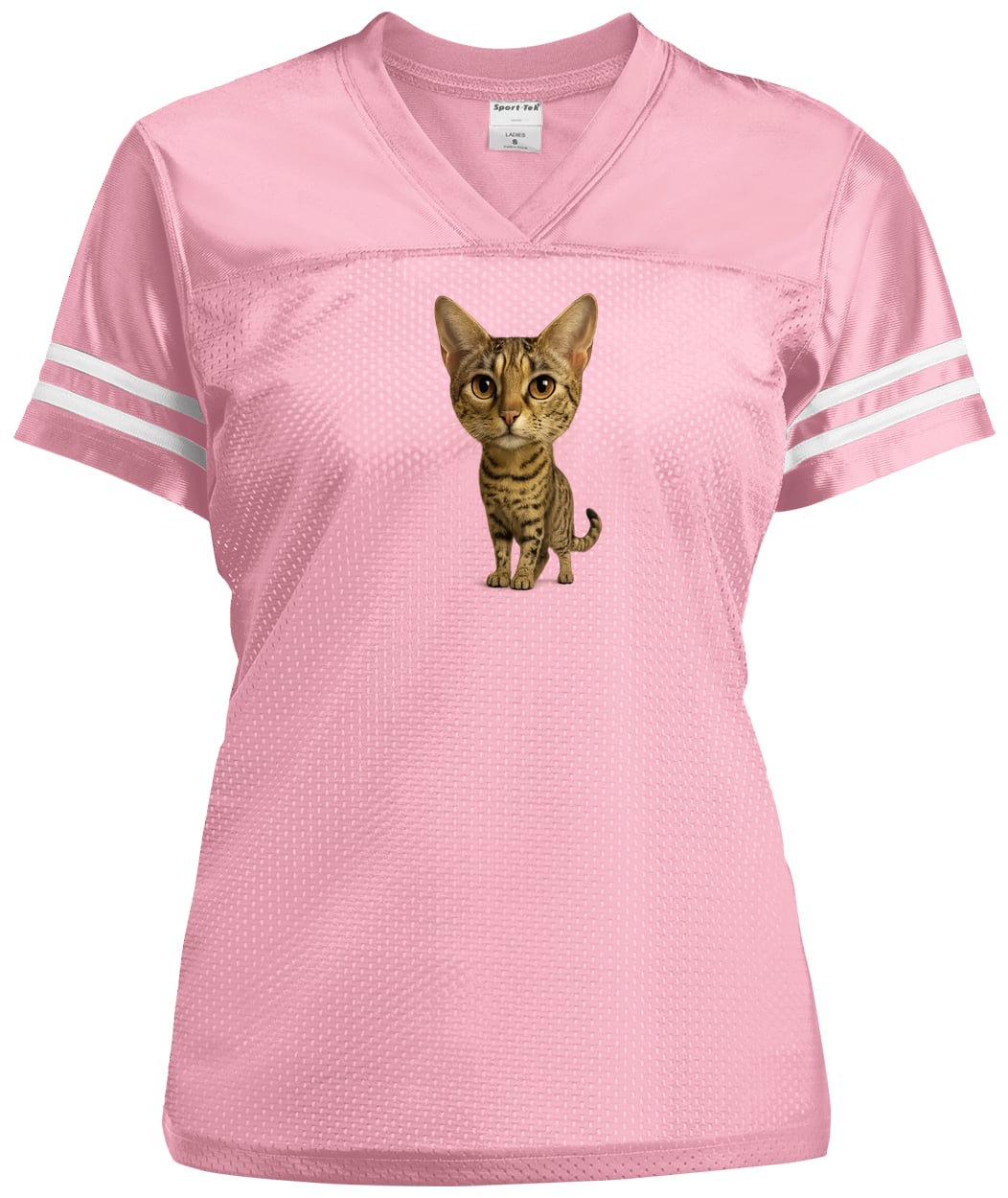 LST307 Sport-Tek Ladies' Replica Jersey - Light Pink/White