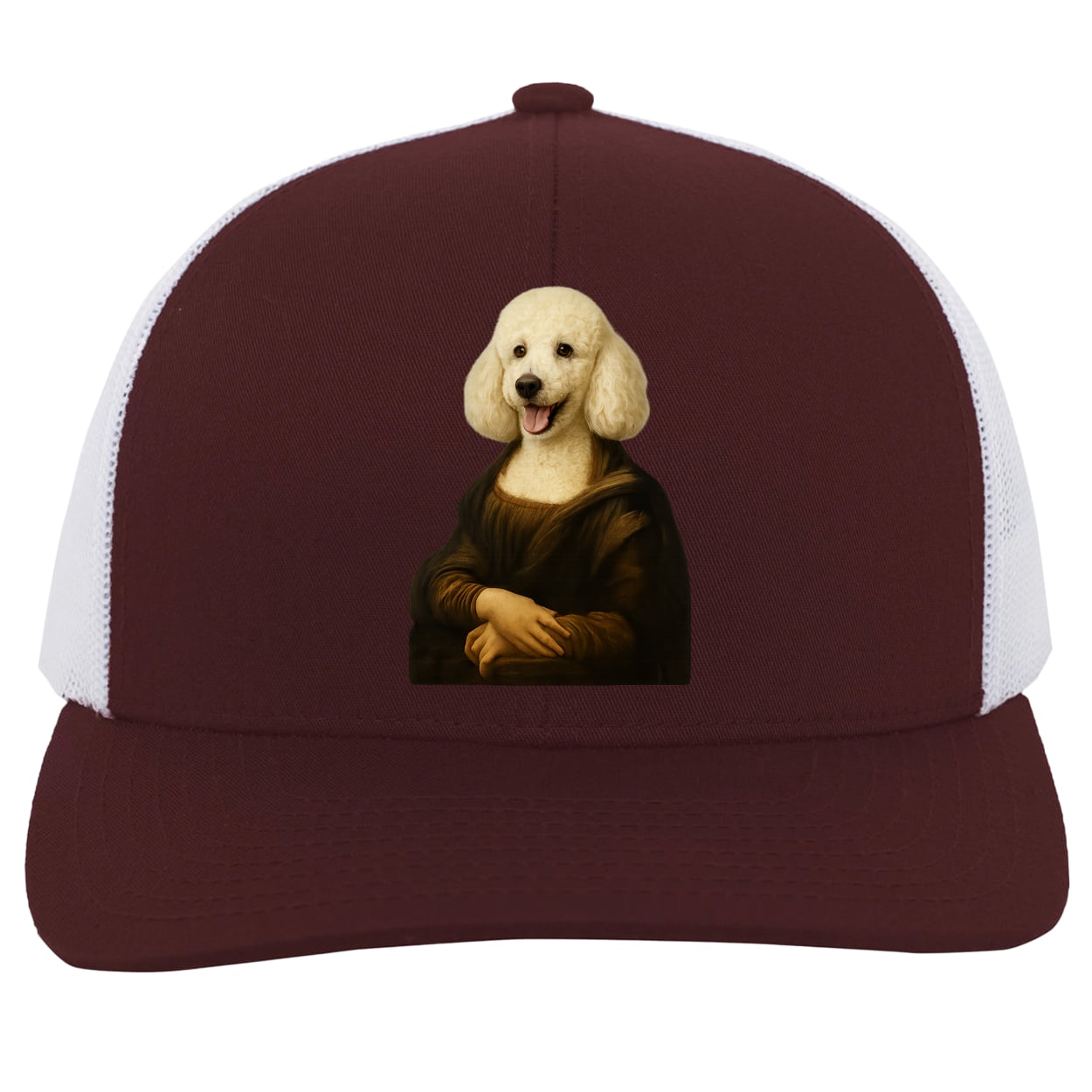 104C Trucker Snap Back - Maroon/White