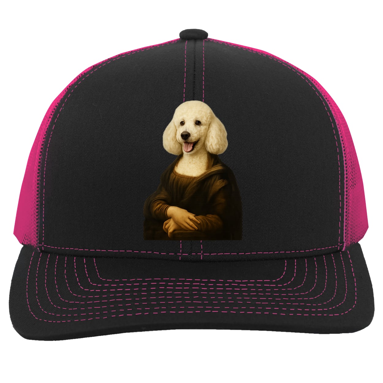104C Trucker Snap Back - Black/Pink