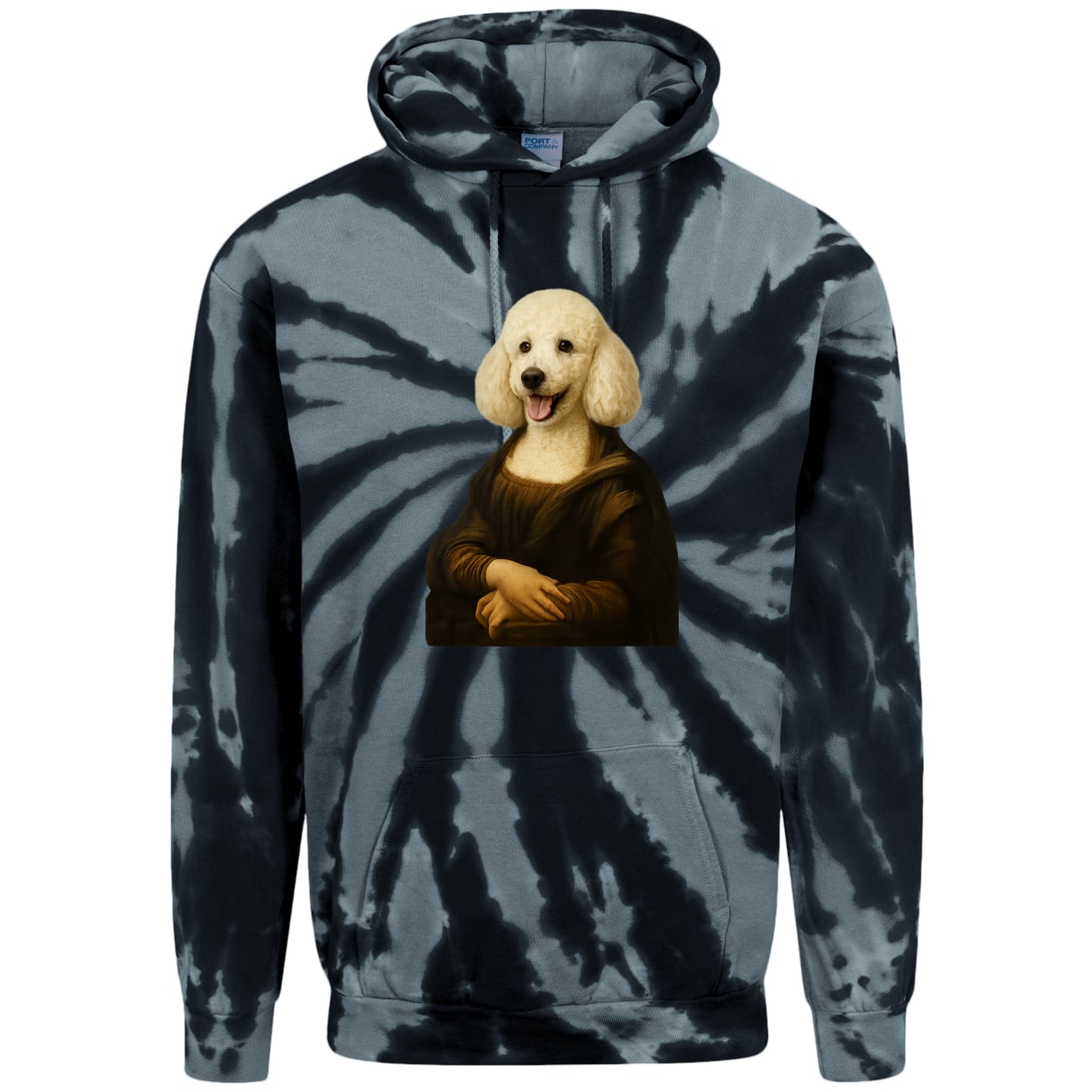 PC146 Port & Company Adult Tie-Dye Pullover Hoodie - Black