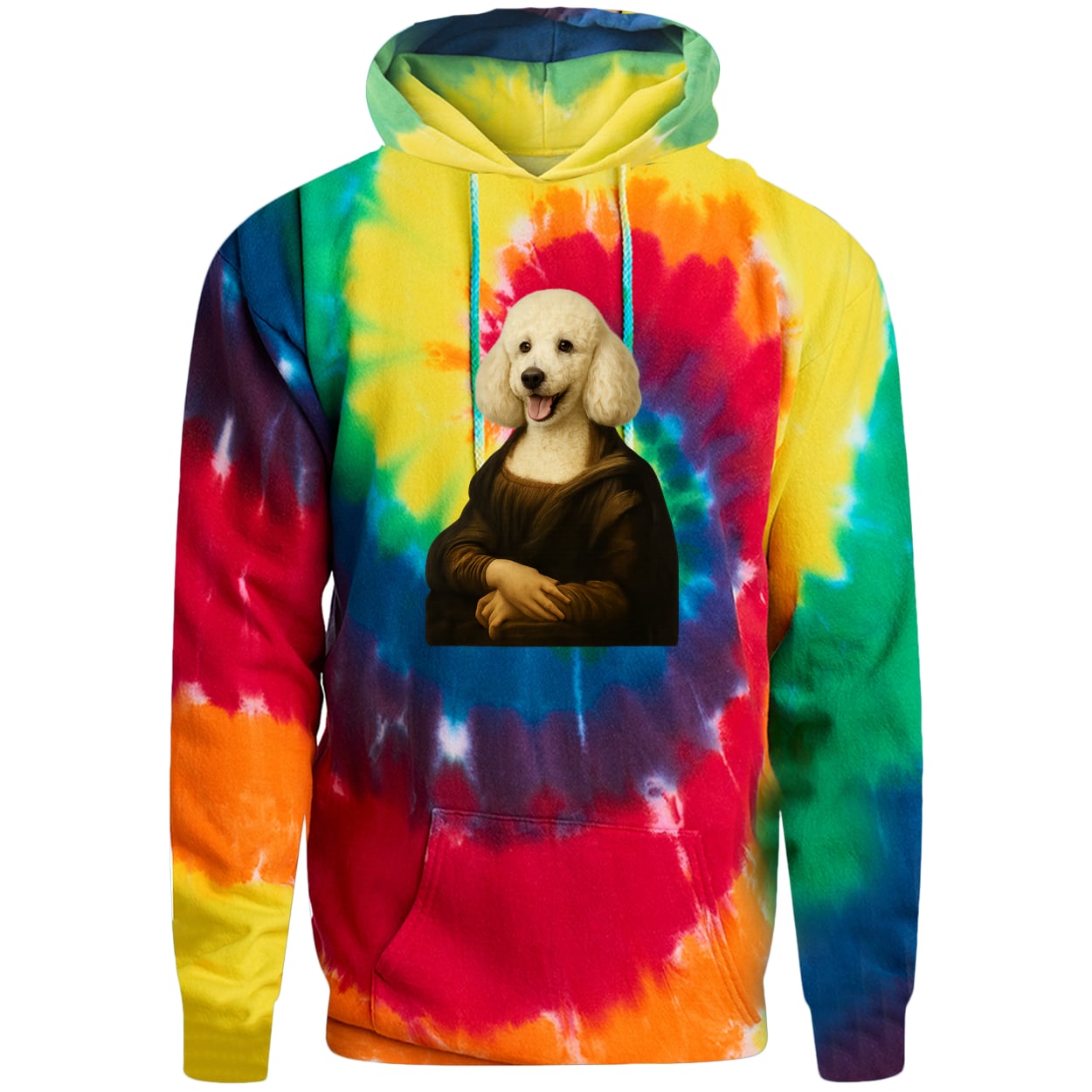 PC146 Port & Company Adult Tie-Dye Pullover Hoodie - Rainbow