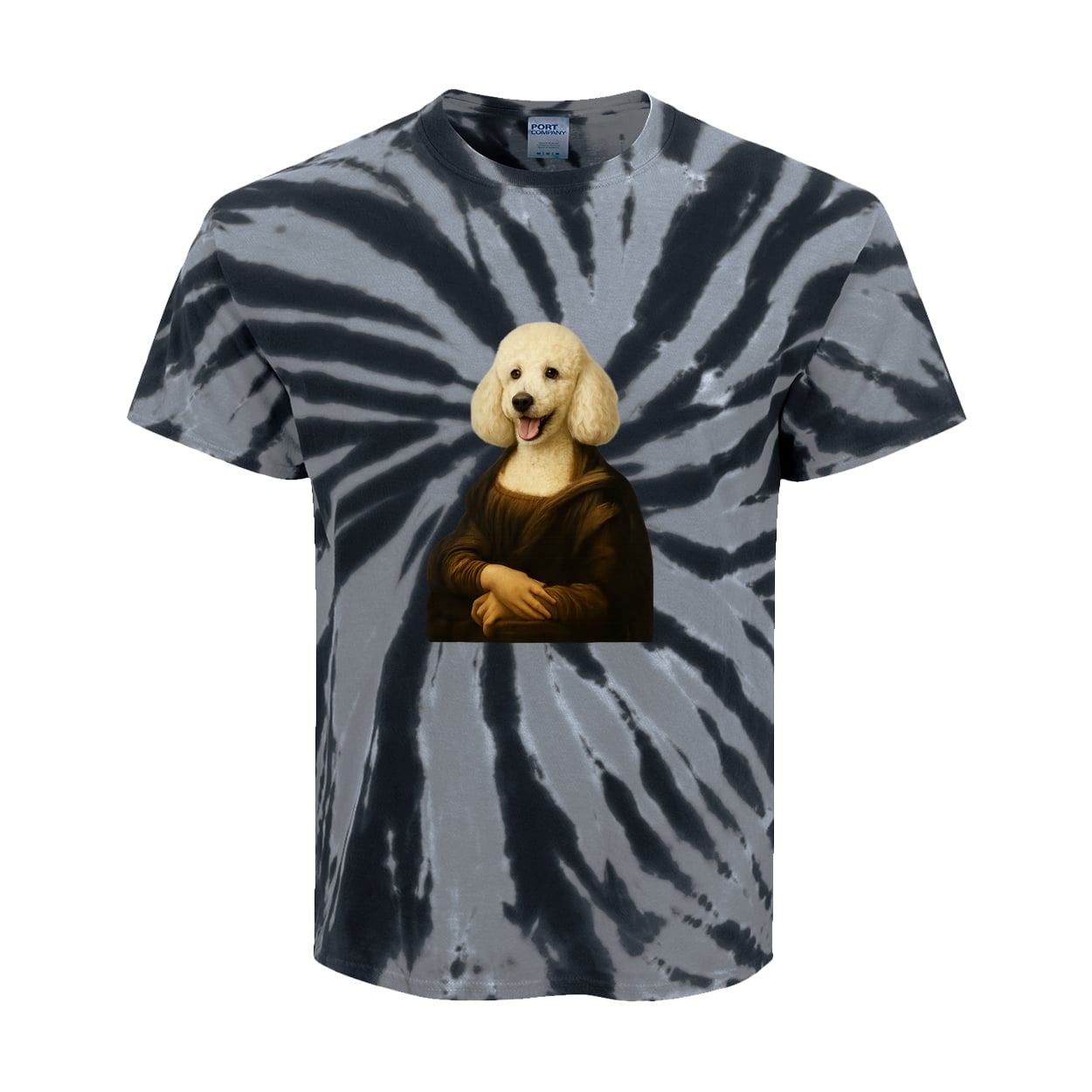 PC147Y Port & Company Kids Tie-Dye Tee - Black
