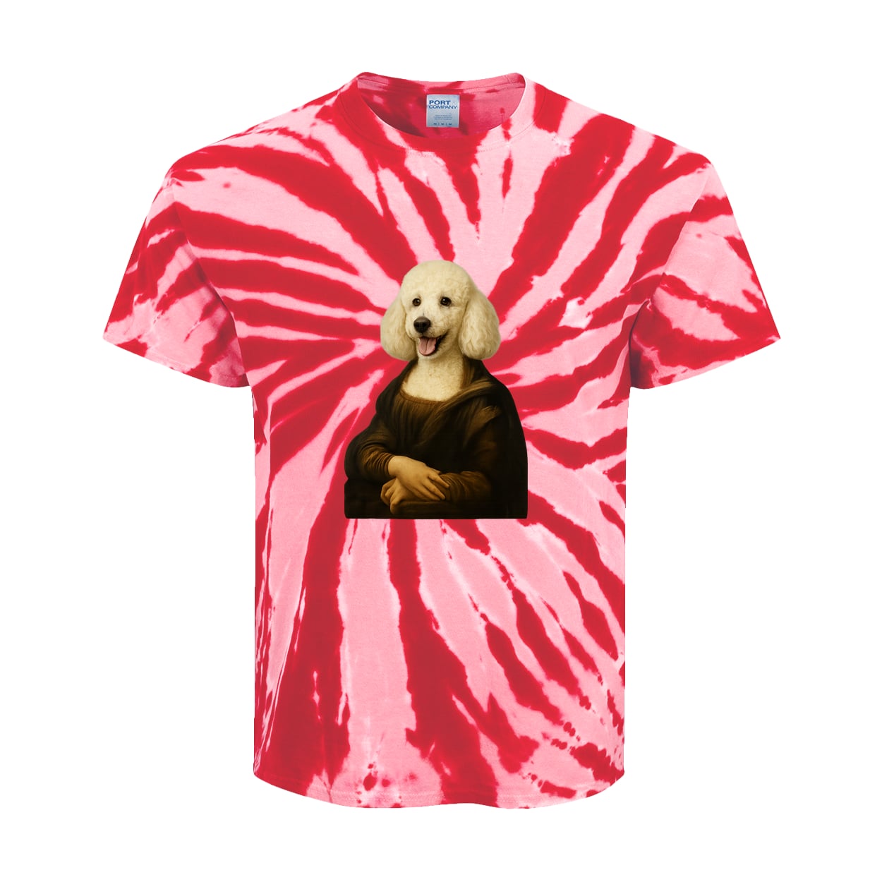 PC147Y Port & Company Kids Tie-Dye Tee - Red
