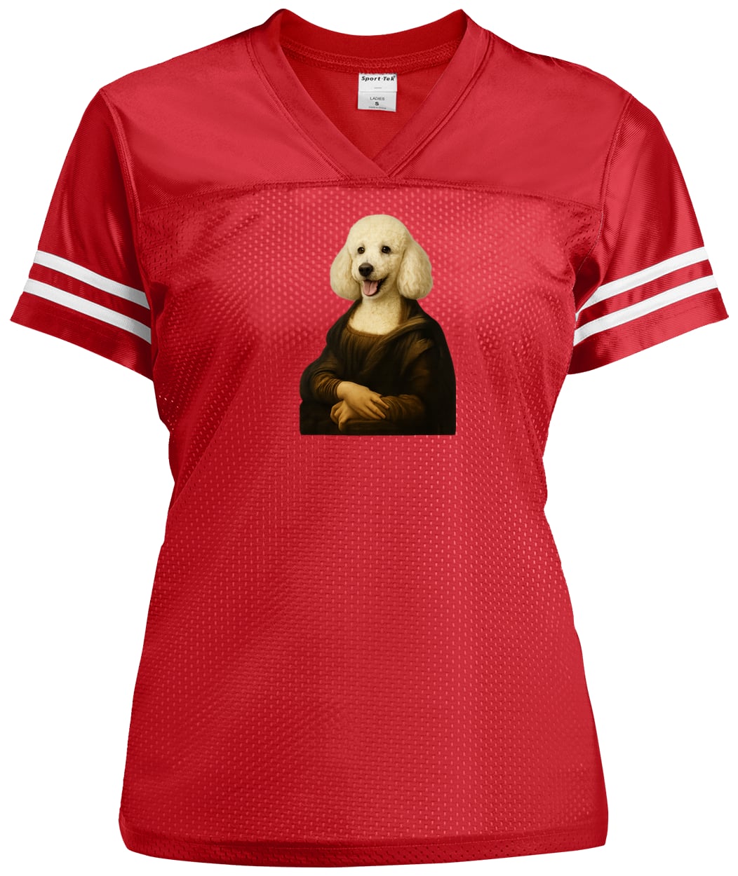 LST307 Sport-Tek Ladies' Replica Jersey - True Red/White