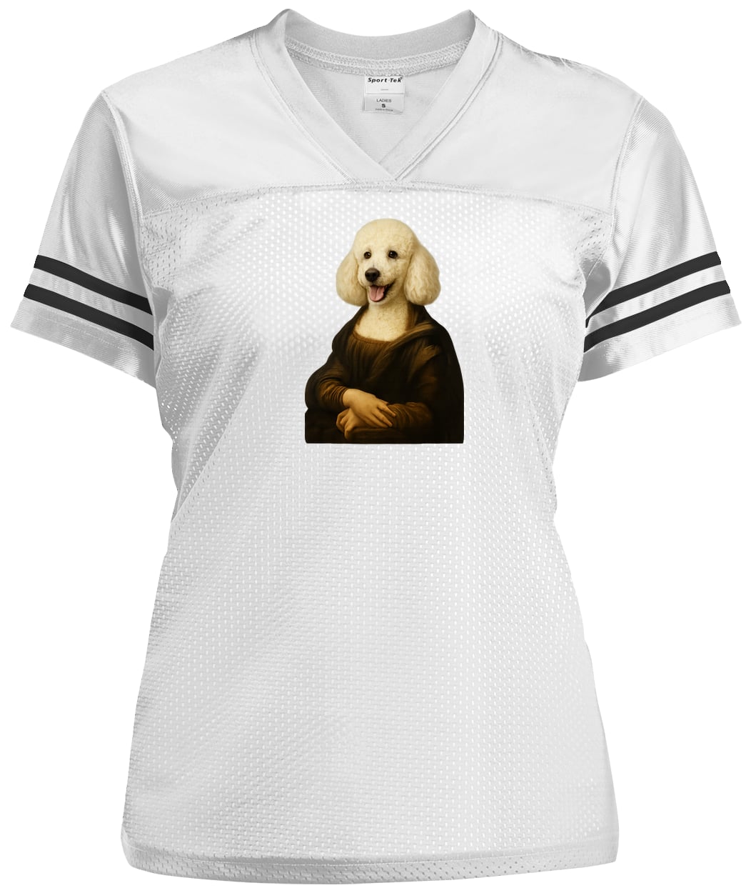 LST307 Sport-Tek Ladies' Replica Jersey - White/Black
