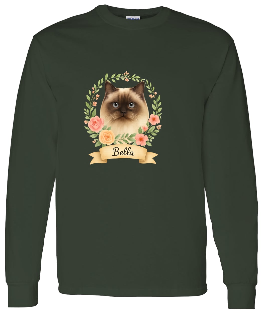G540 LS T-Shirt 5.3 oz. - Forest Green