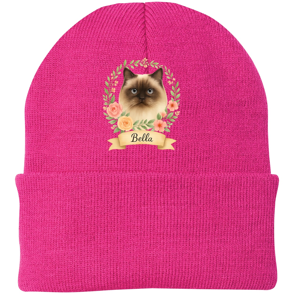 CP90 Port & Company Knit Beanie - Neon Pink