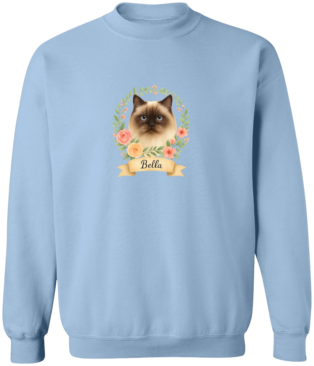 G180 Gildan Crewneck Pullover Sweatshirt - Light Blue