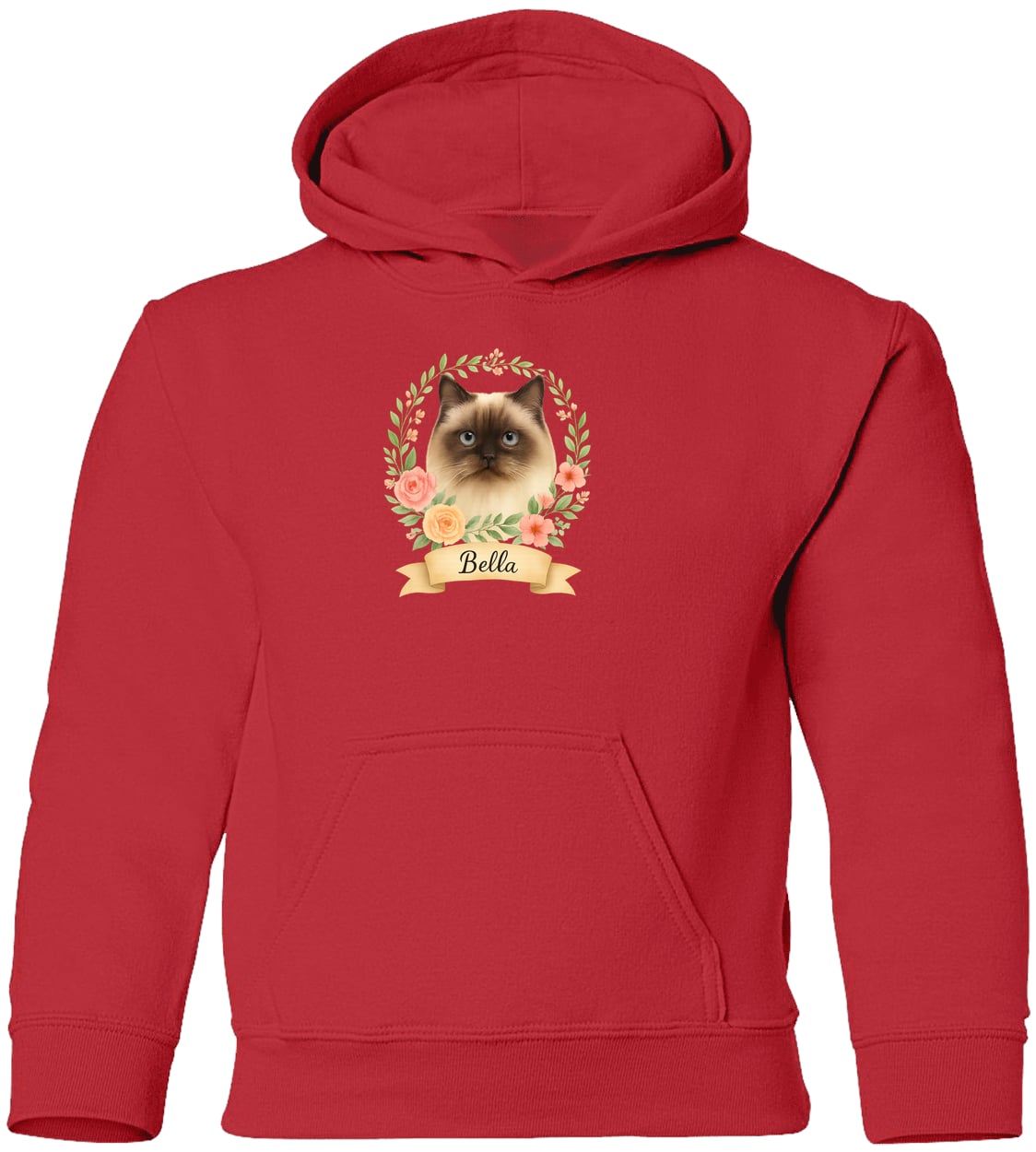 G185B Gildan Youth Pullover Hoodie - Red