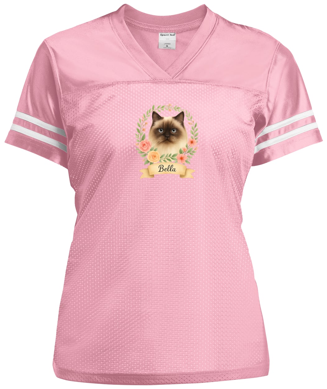 LST307 Sport-Tek Ladies' Replica Jersey - Light Pink/White