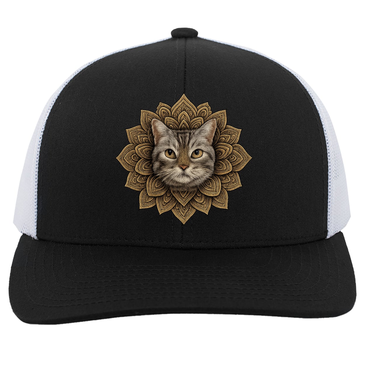 104C Trucker Snap Back - Black/White