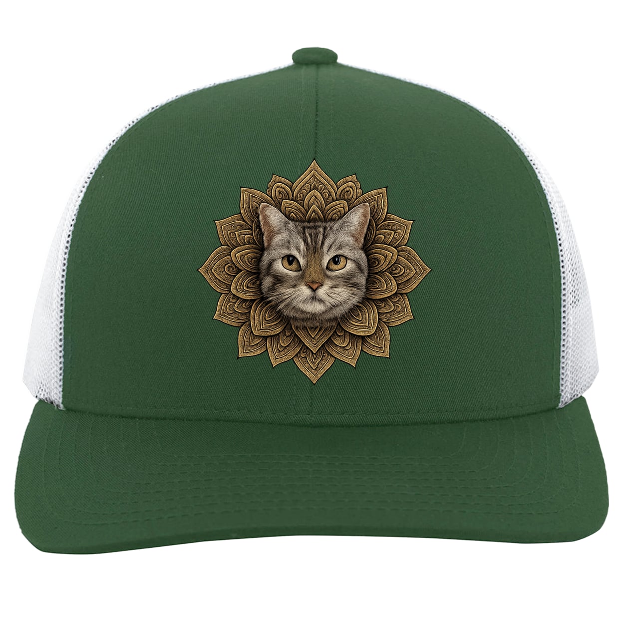 104C Trucker Snap Back - Dark Green/White