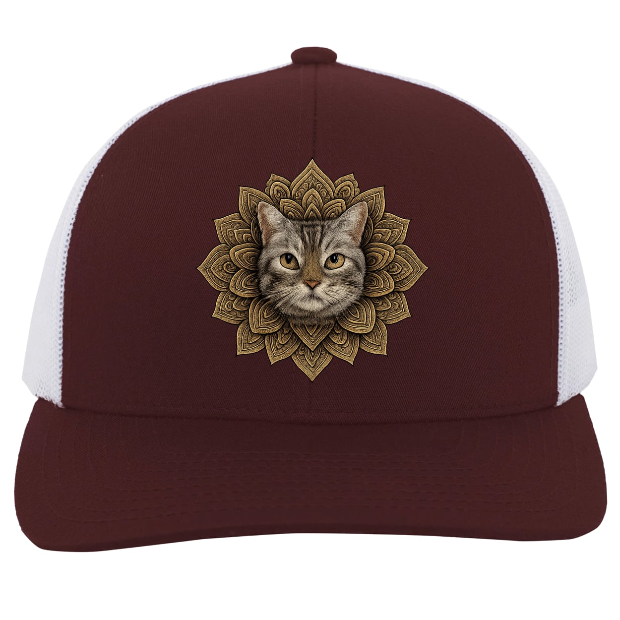 104C Trucker Snap Back - Maroon/White