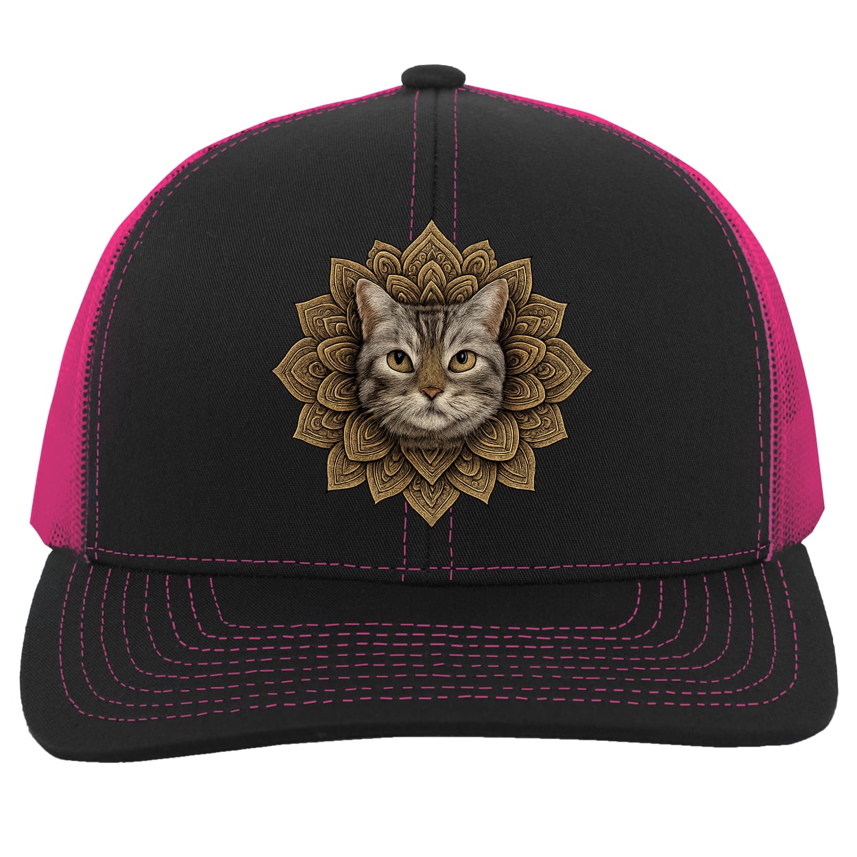 104C Trucker Snap Back - Black/Pink